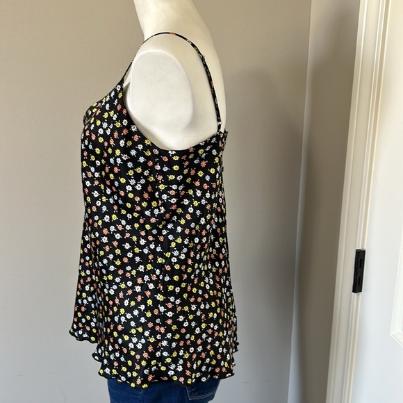 ATM ANTHONY THOMAS MELILLO Gathered floral print silk crepe de chine camisole M - Picture 6 of 15